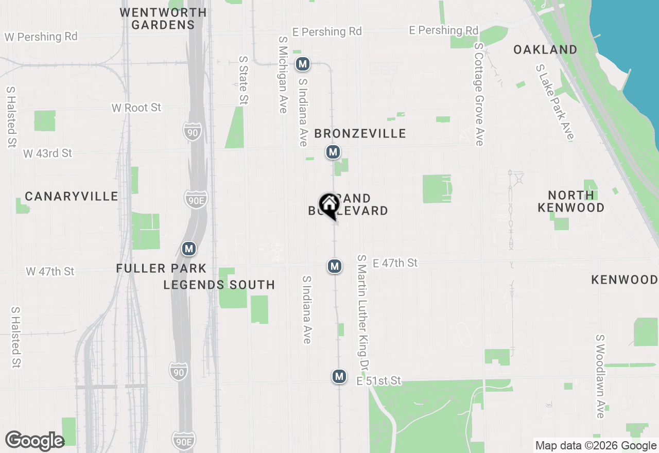 Map of 4543 S Prairie Avenue #3S, Chicago, IL 60653