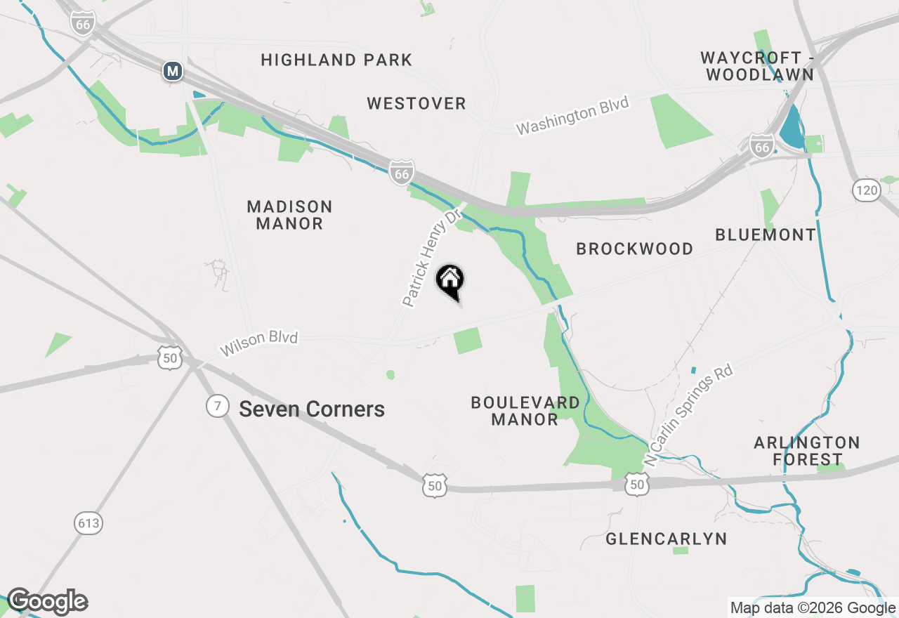 Map of 6031 9th Street N, Arlington, VA 22205