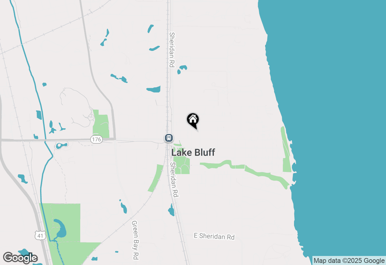 Map of 117 E North Avenue, Lake Bluff, IL 60044