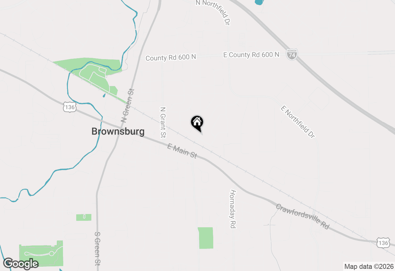 Map of 252 N Odell Street, Brownsburg, IN 46112