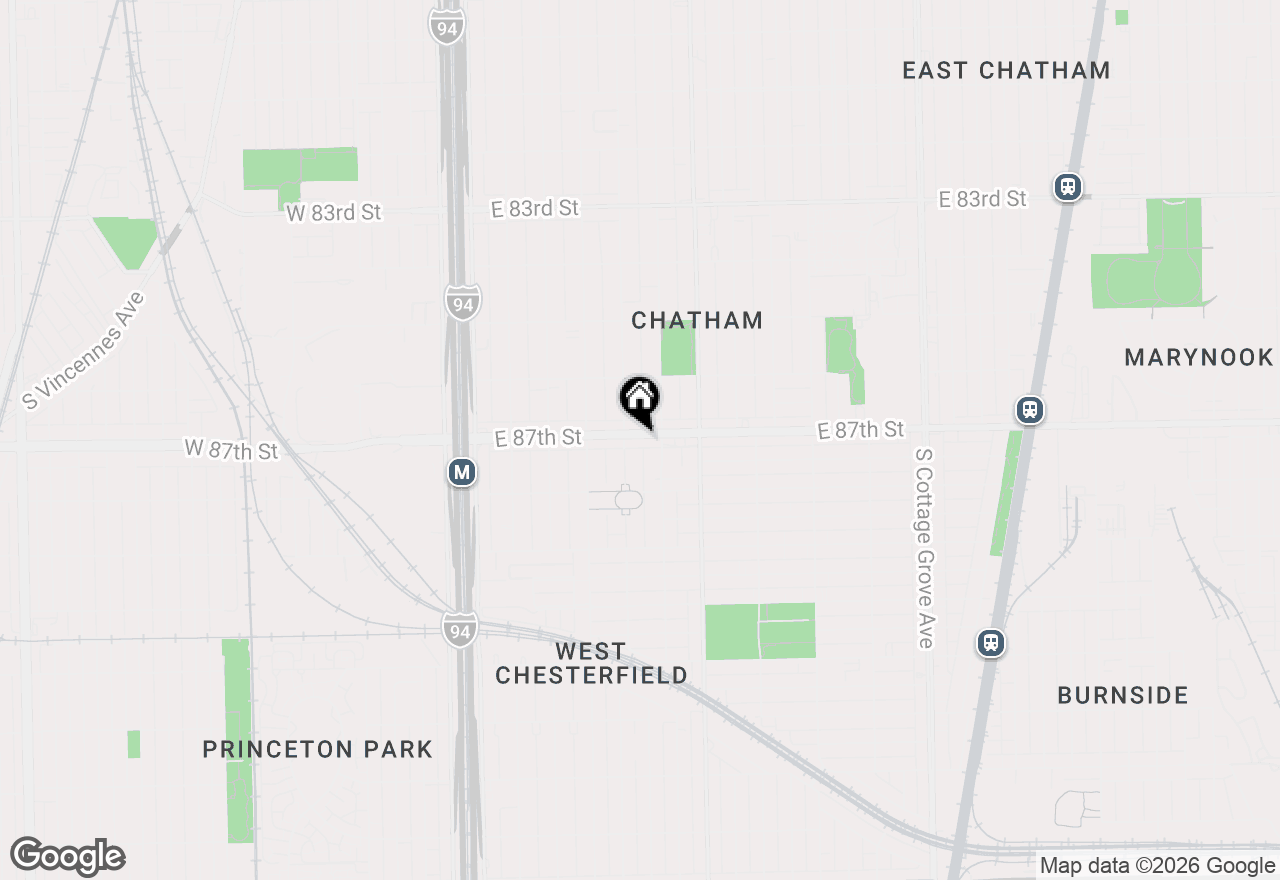 Map of 315 E 87th Street, Chicago, IL 60619