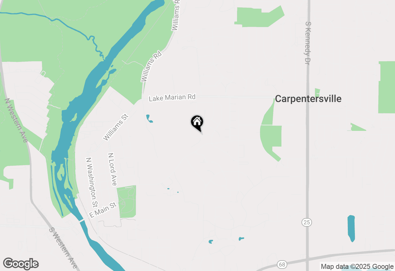Map of 421 Windham Trail, Carpentersville, IL 60110