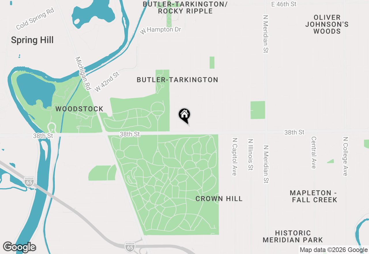 Map of 3805 Byram Avenue, Indianapolis, IN 46208