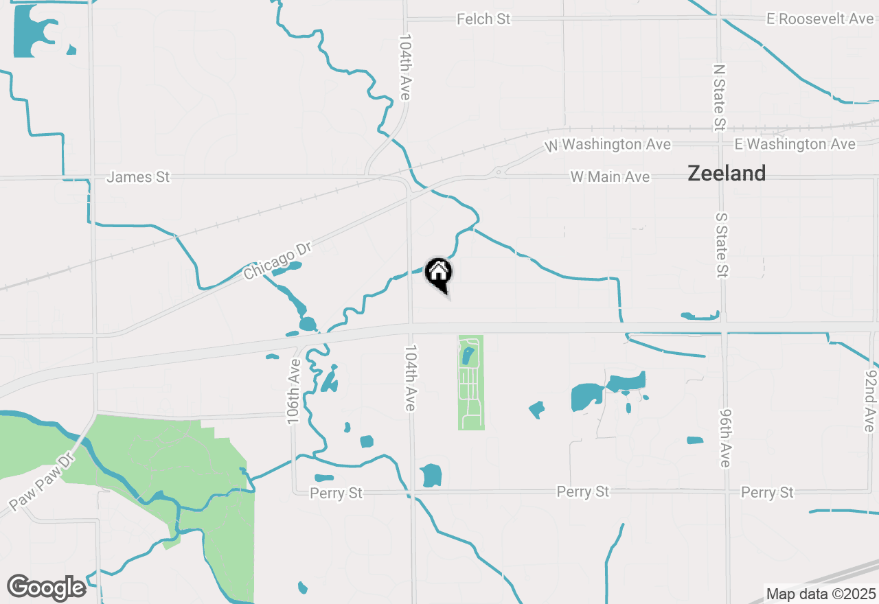 Map of 579 W Huizenga Avenue, Zeeland, MI 49464