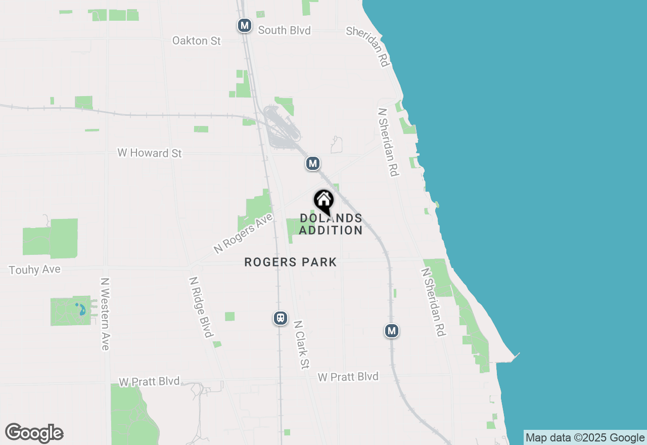 Map of 1640 W Sherwin Avenue #3B, Chicago, IL 60626