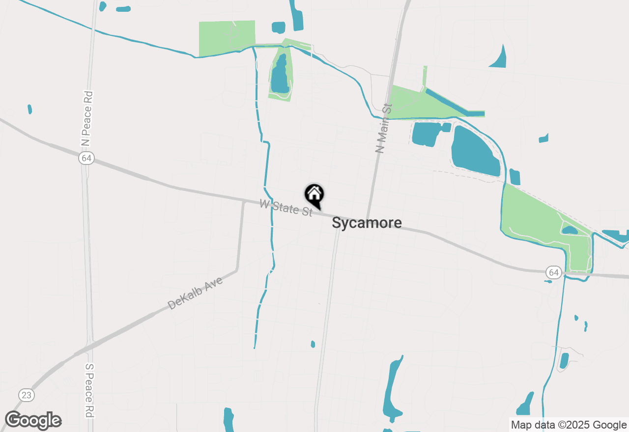 Map of 418 W State Street, Sycamore, IL 60178