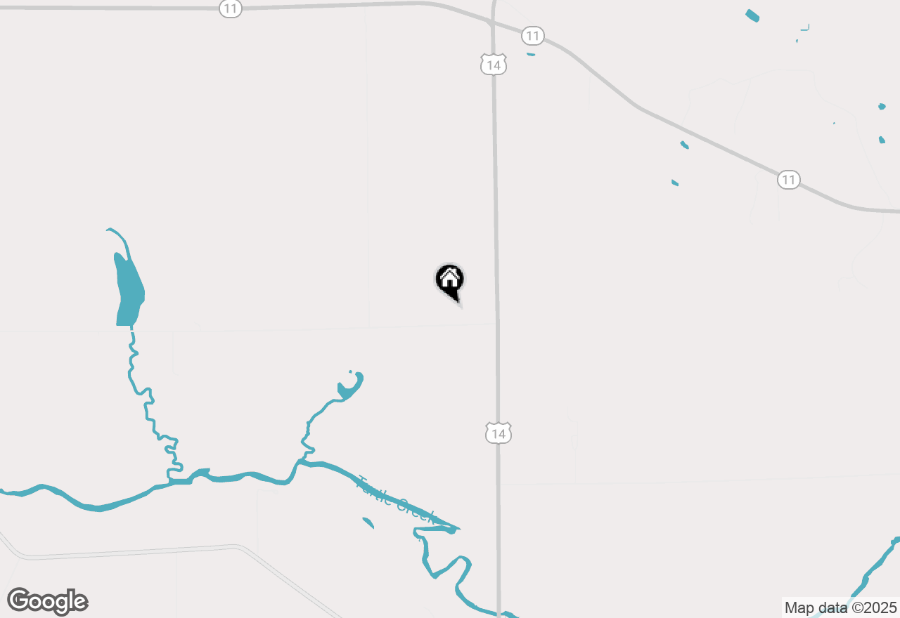 Map of W9056 Christie Rd, Darien, WI 53114