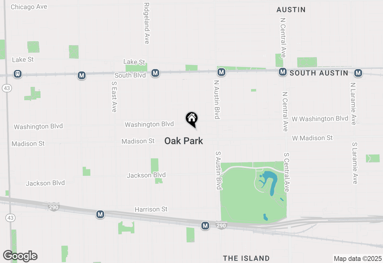 Map of 427 S Taylor Avenue #2N, Oak Park, IL 60304