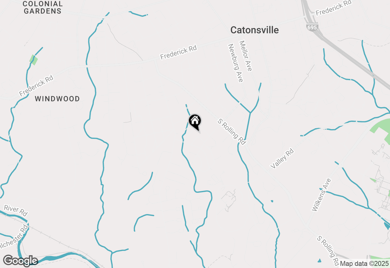 Map of 409 Oak Court, Baltimore, MD 21228