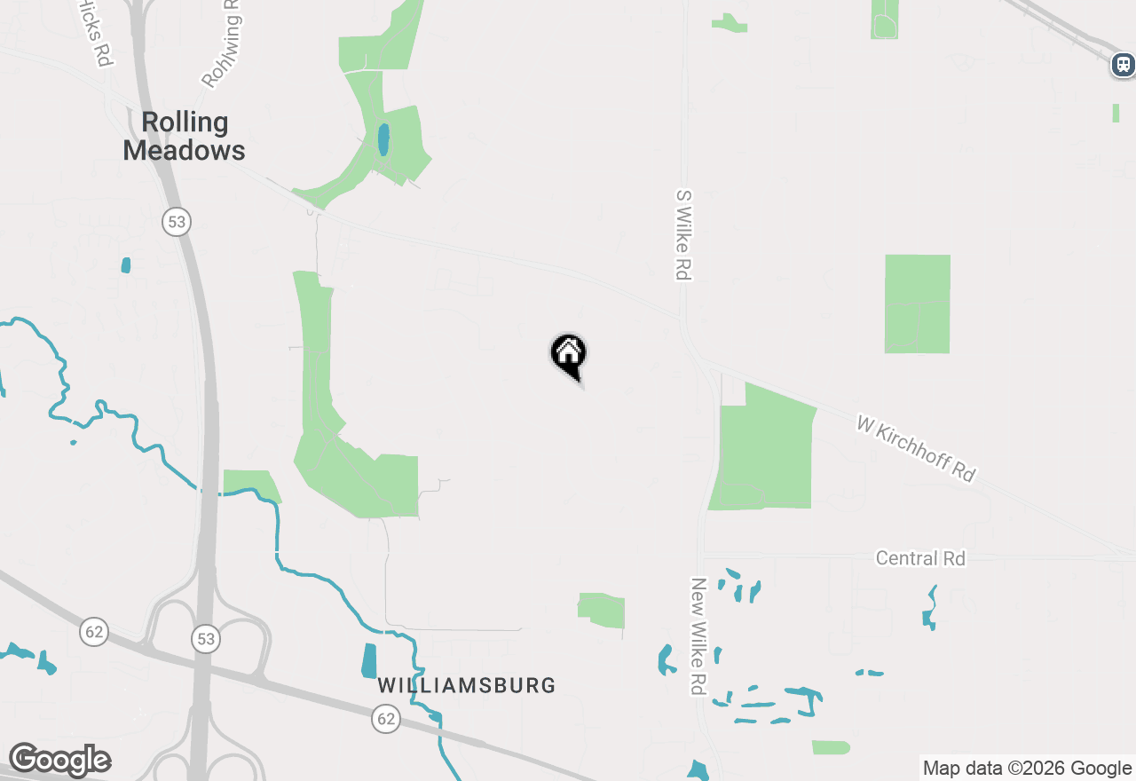 Map of 3605 Oriole Lane, Rolling Meadows, IL 60008