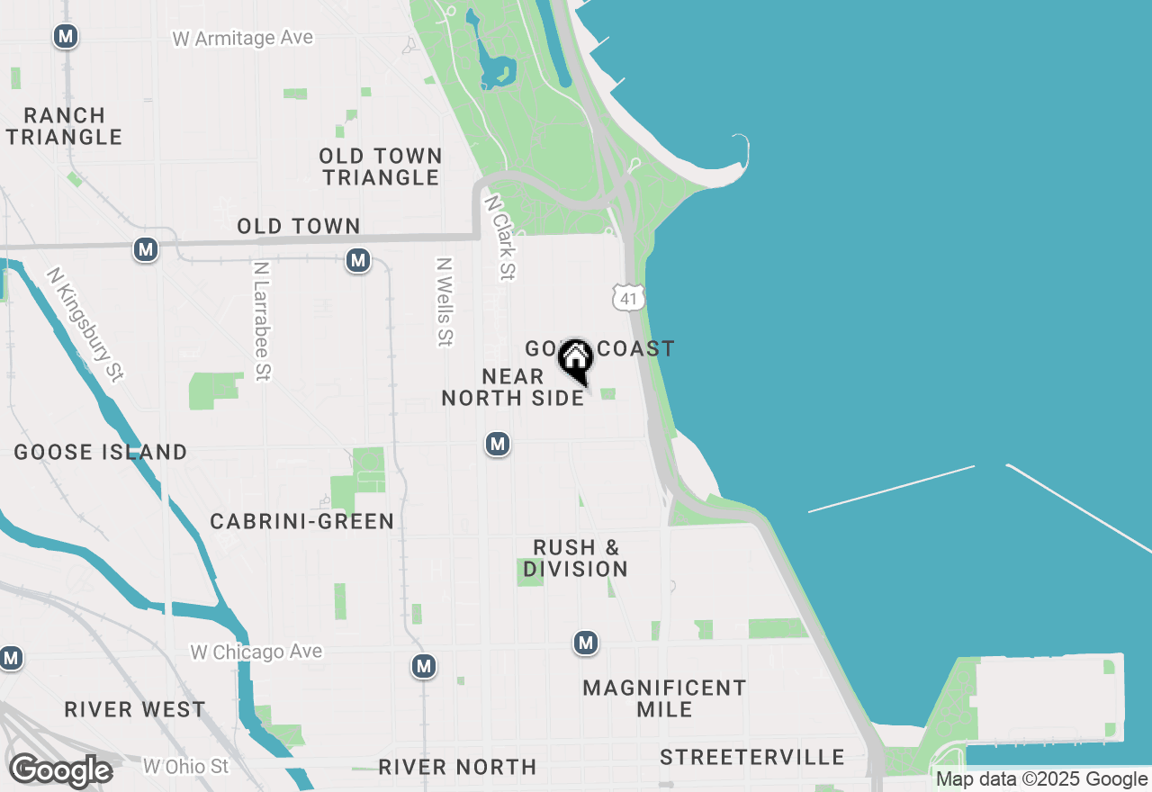 Map of 1255 N State Parkway #2J, Chicago, IL 60610