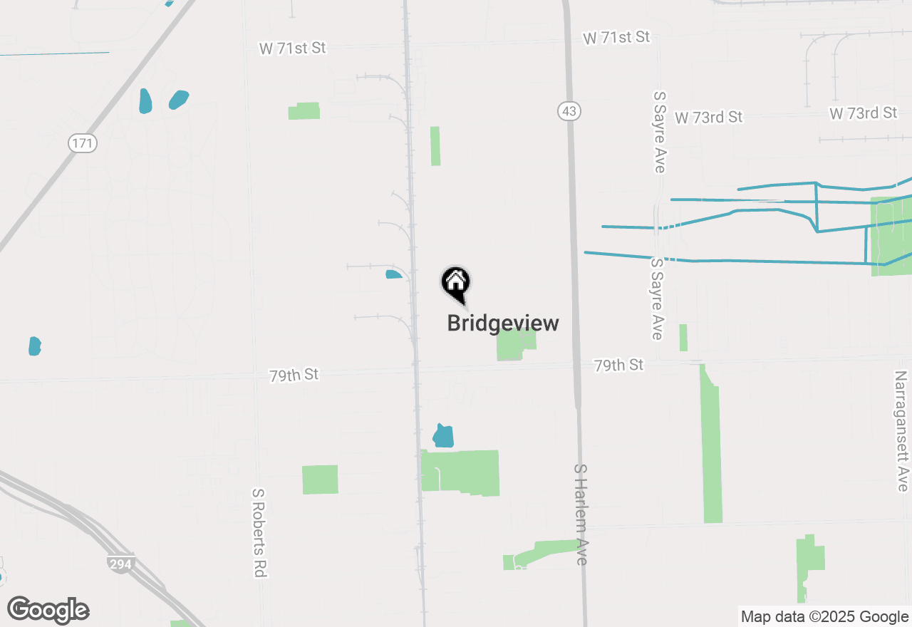 Map of 7733 Beloit Avenue, Bridgeview, IL 60455