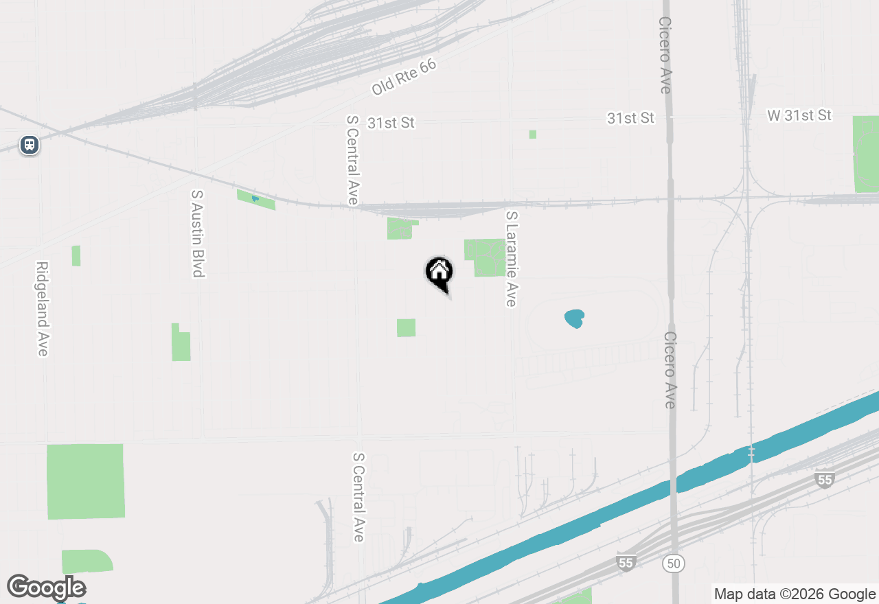 Map of 3529 S 54th Avenue, Cicero, IL 60804