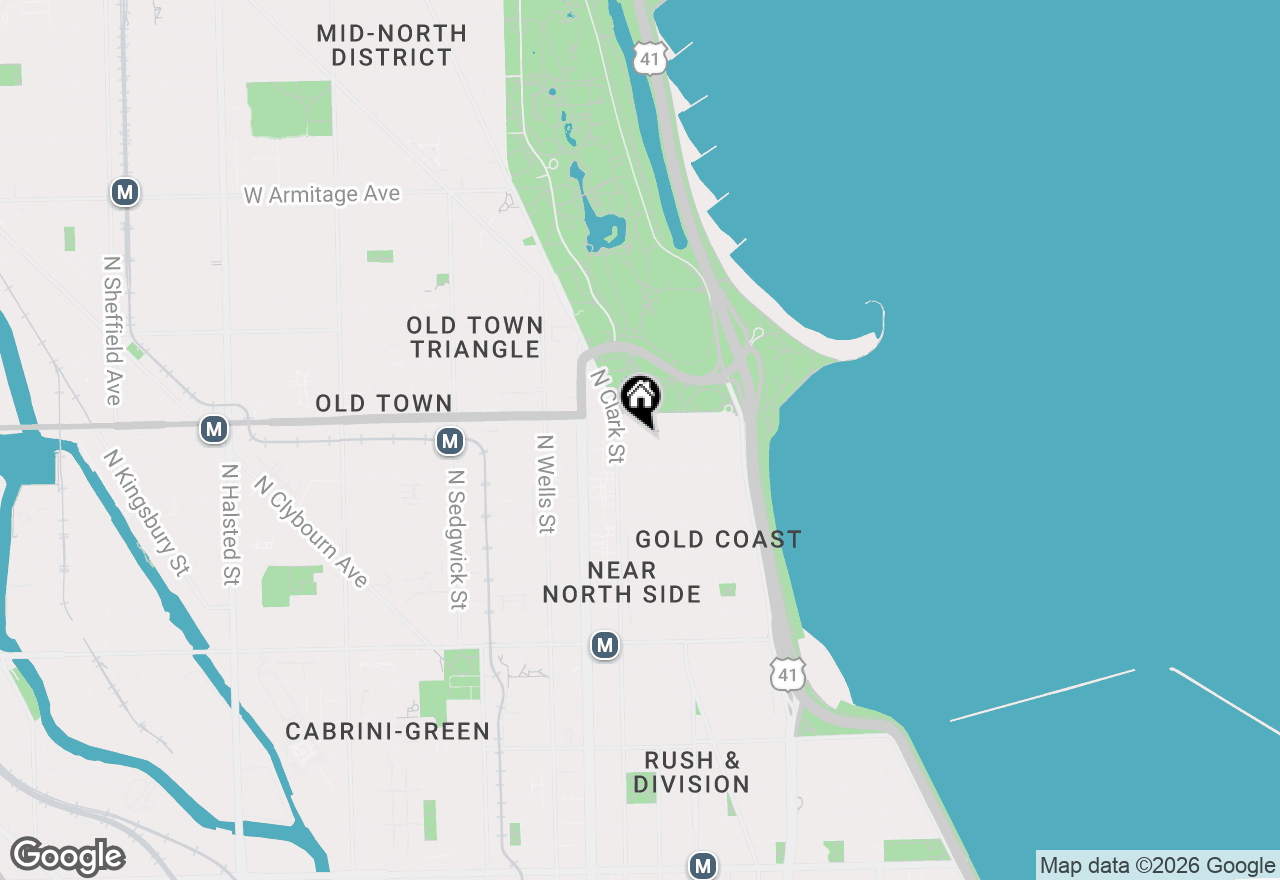 Map of 1530 N Dearborn Parkway #24S, Chicago, IL 60610