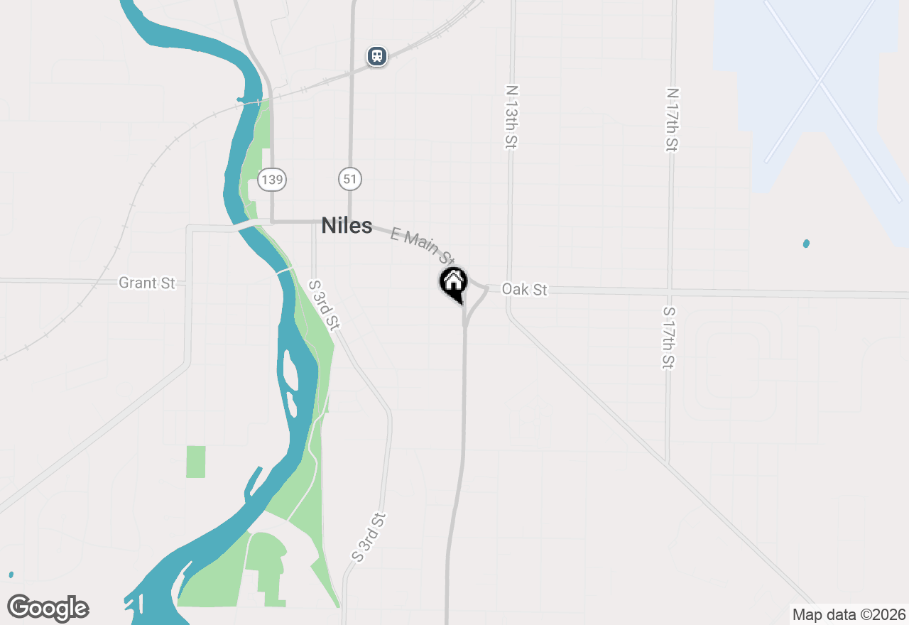 Map of 936 Hickory Street, Niles, MI 49120