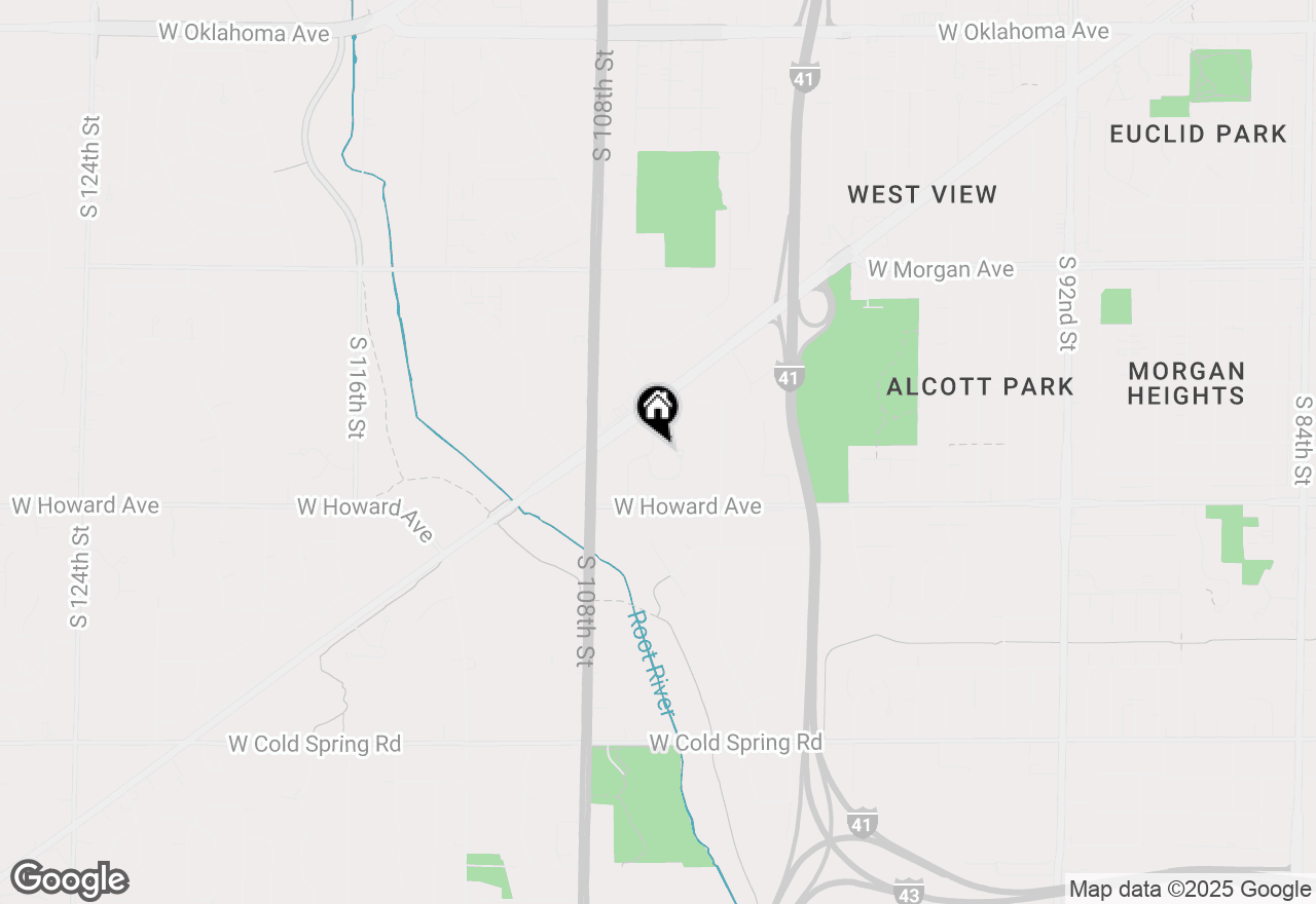 Map of 3720 S Bayberry Ln, Greenfield, WI 53228