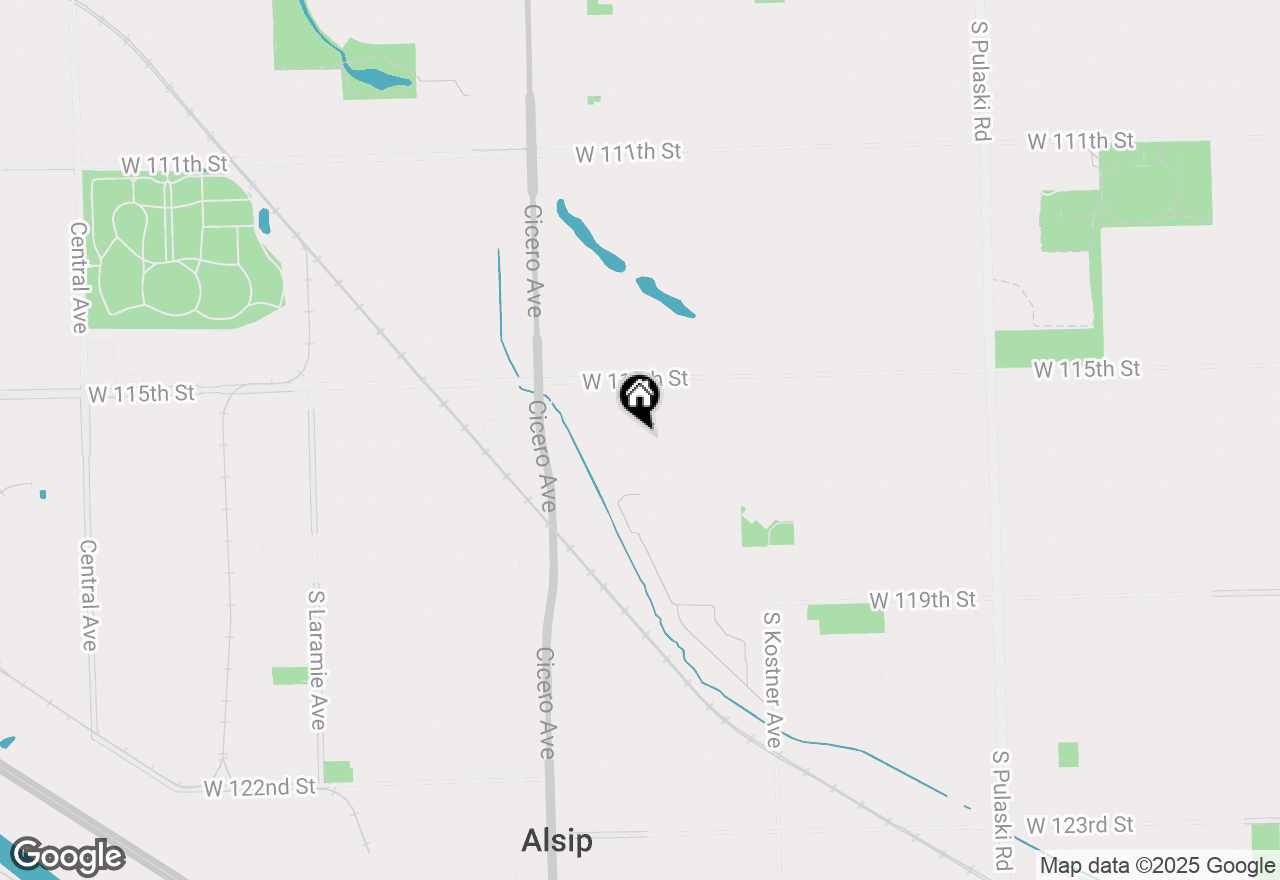 Map of (Address confidential), Alsip, Illinois 60803