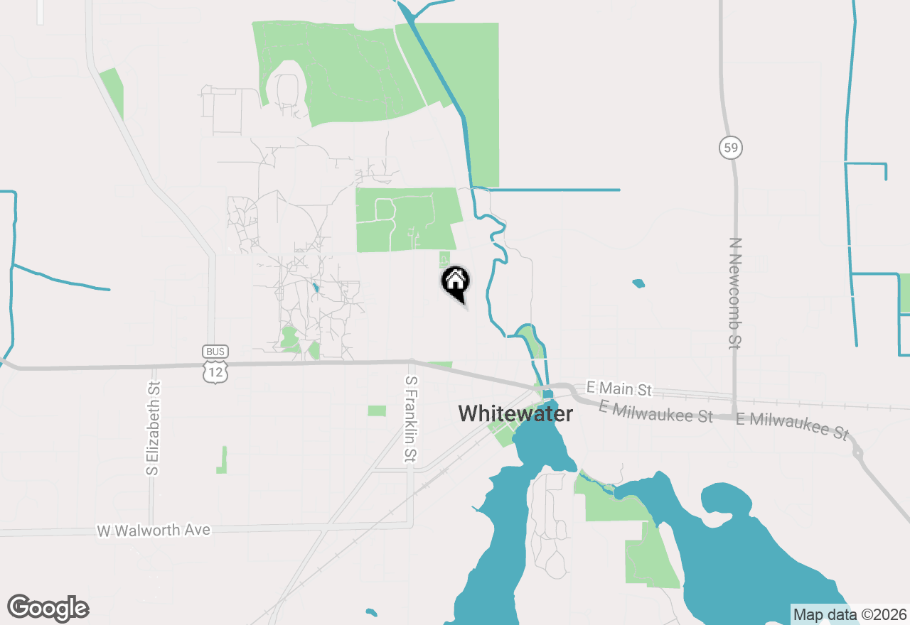 Map of 175 N Park St, Whitewater, WI 53190