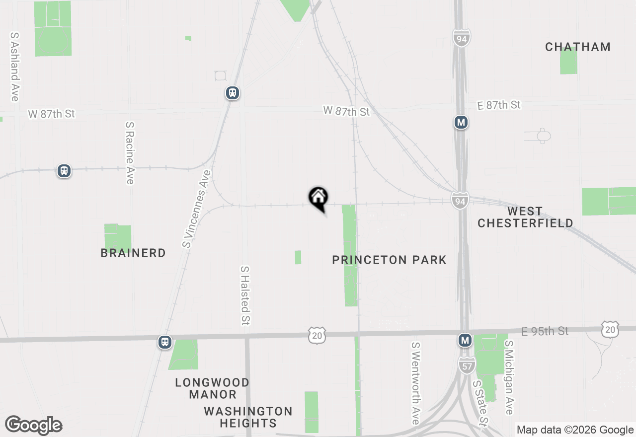 Map of 9061 S Parnell Avenue, Chicago, IL 60620