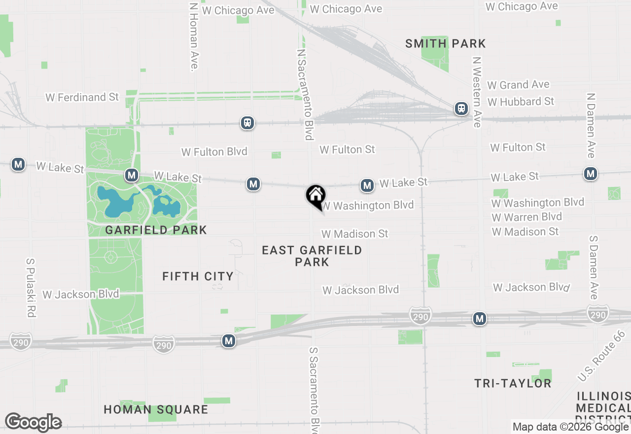 Map of 2952 W Warren Boulevard, Chicago, IL 60612