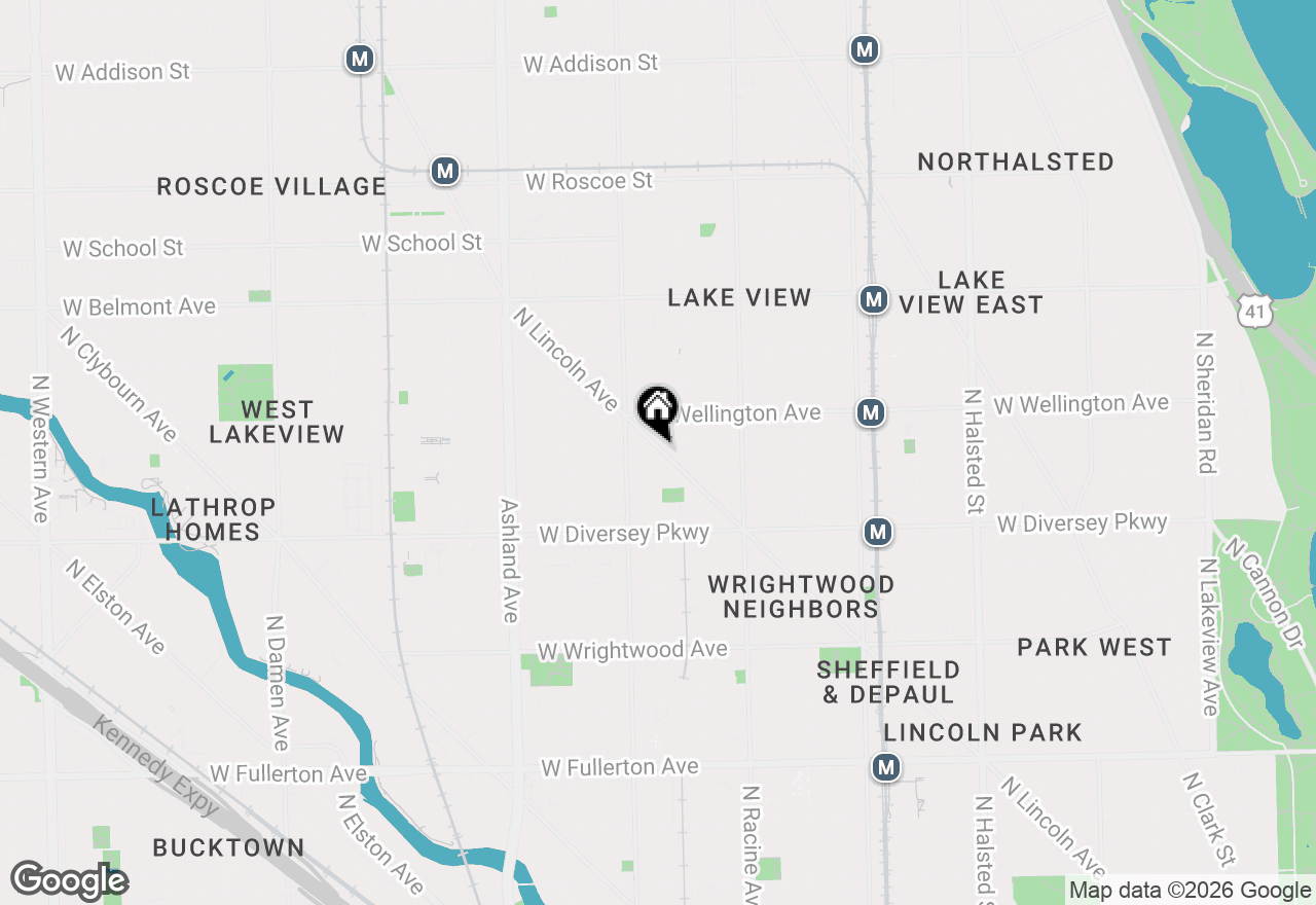 Map of 2930 N Lincoln Avenue #2, Chicago, IL 60657