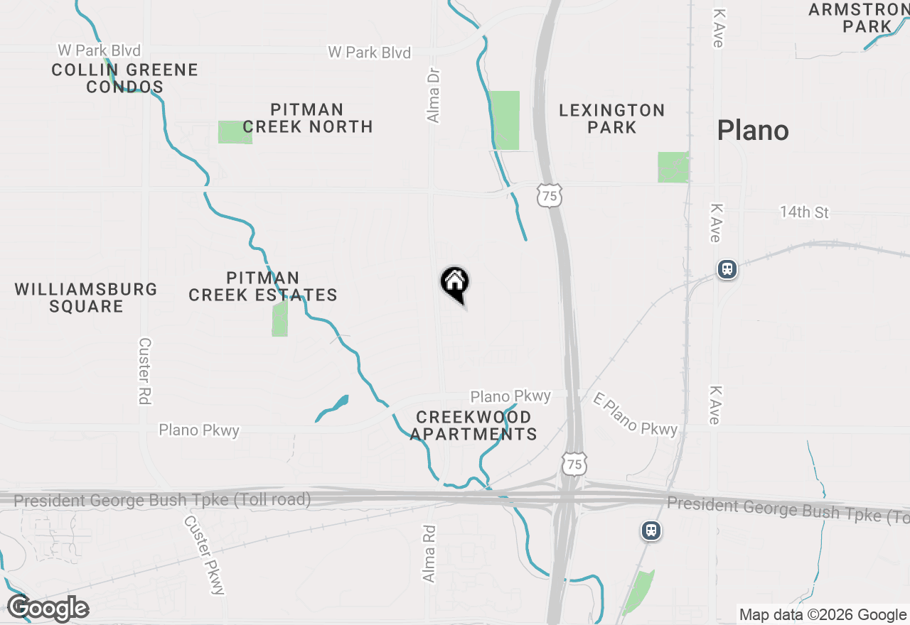 Map of 813 Meadowcrest Drive, Plano, TX 75075