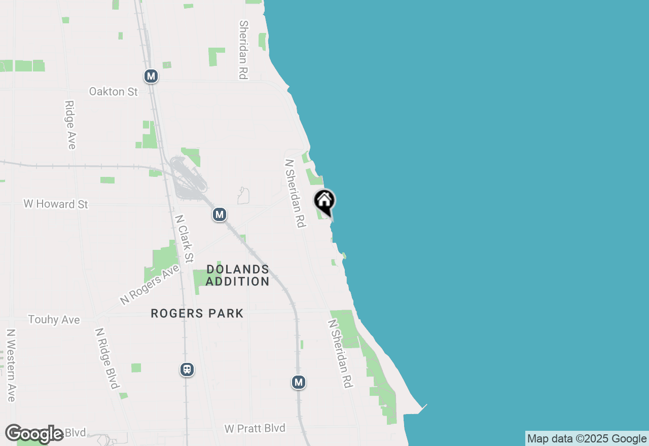 Map of 1310 W Birchwood Avenue #3, Chicago, IL 60626