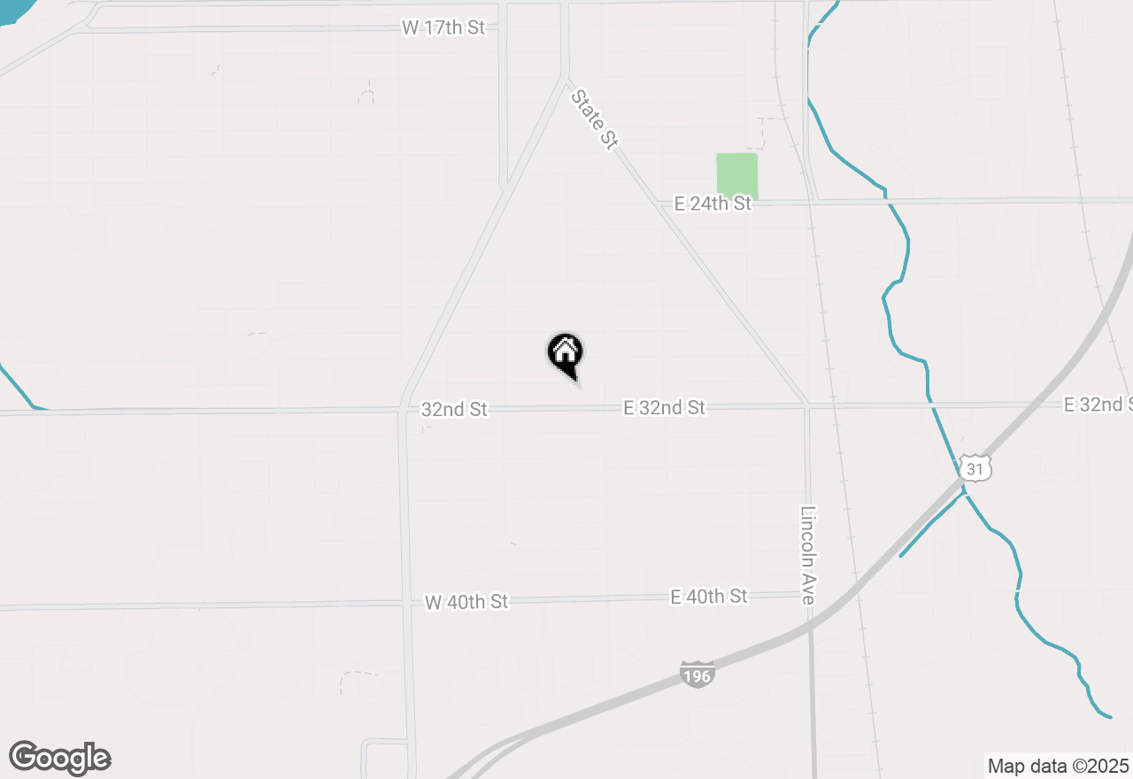 Map of 38 W 31st Street, Holland, MI 49423