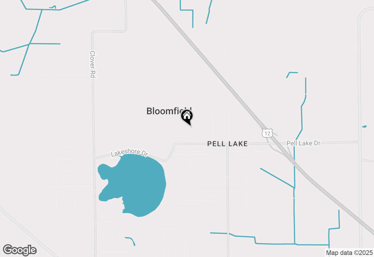 Map of W1018 Larkspur Rd, Genoa City, WI 53128