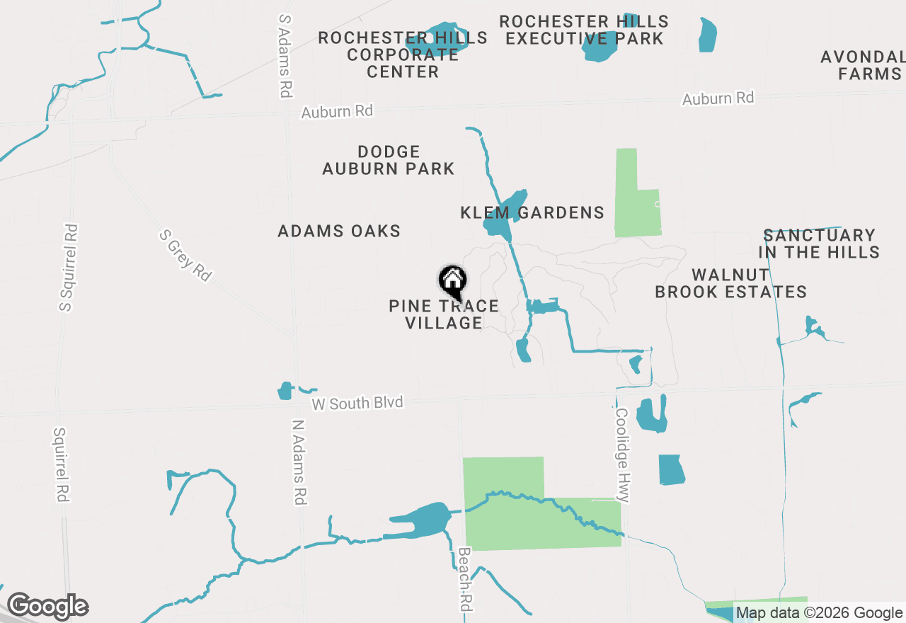 Map of 3739 Warwick Drive, Rochester Hills, MI 48309