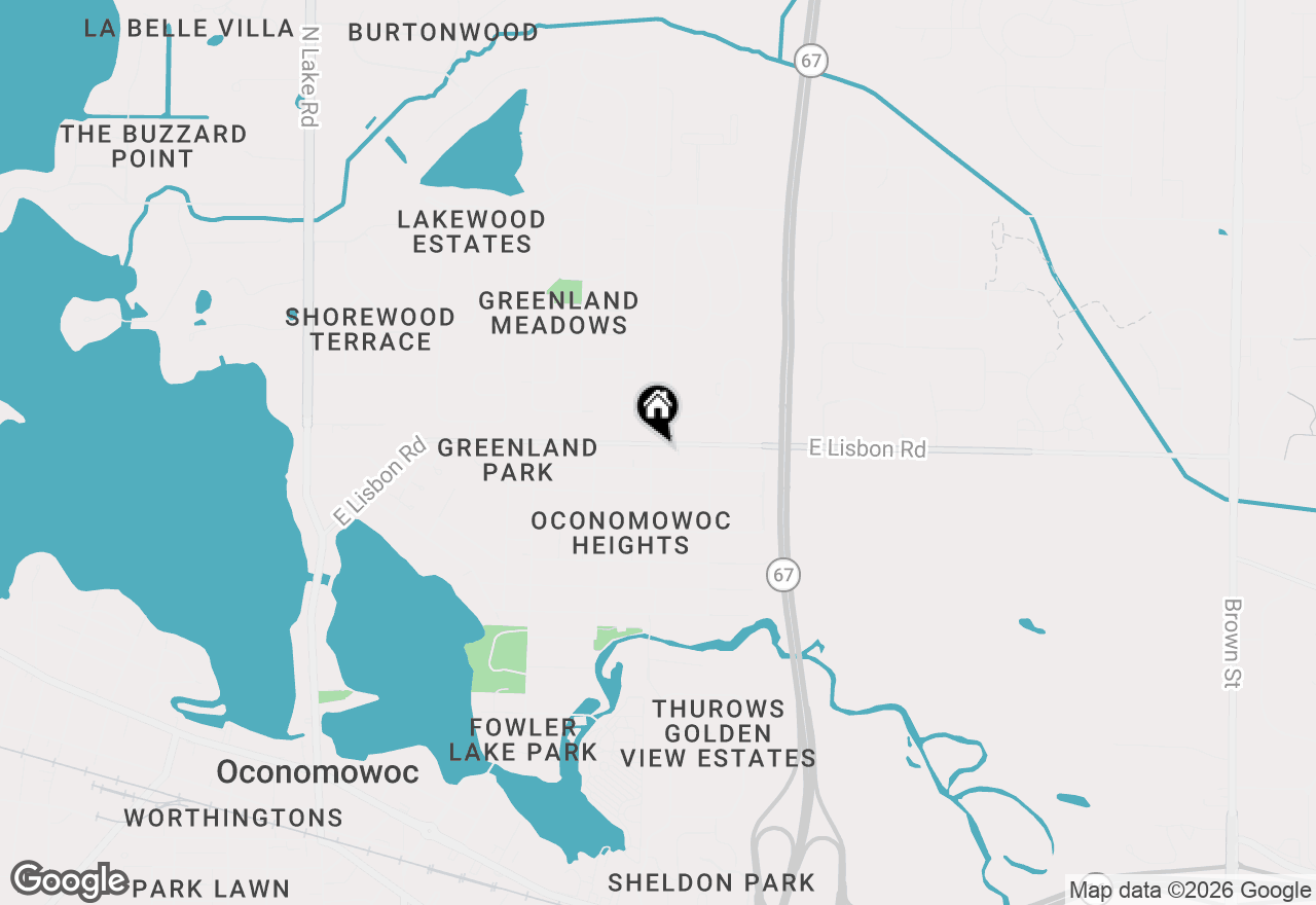 Map of 803 E Lisbon Rd, Oconomowoc, WI 53066
