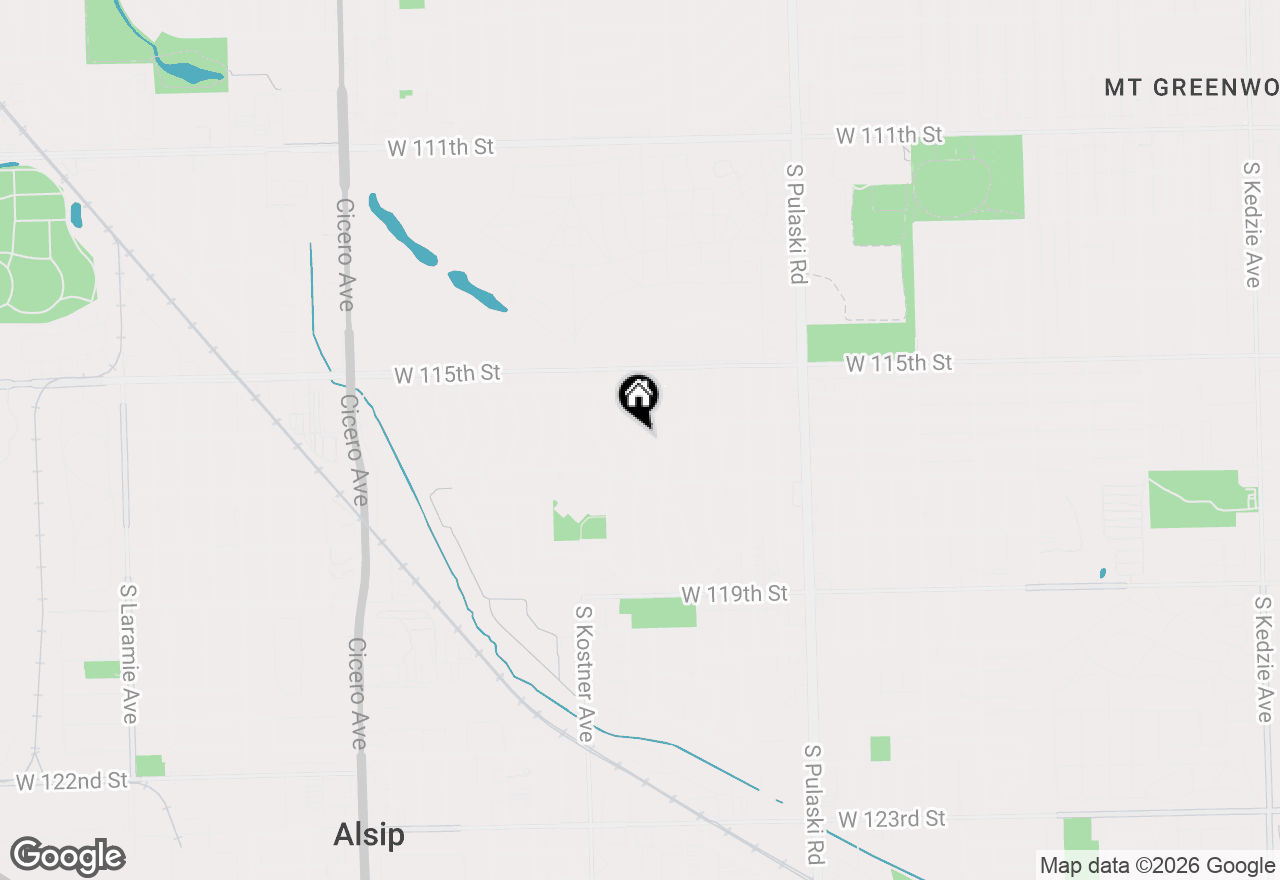 Map of 11625 S Kildare Avenue, Alsip, IL 60803