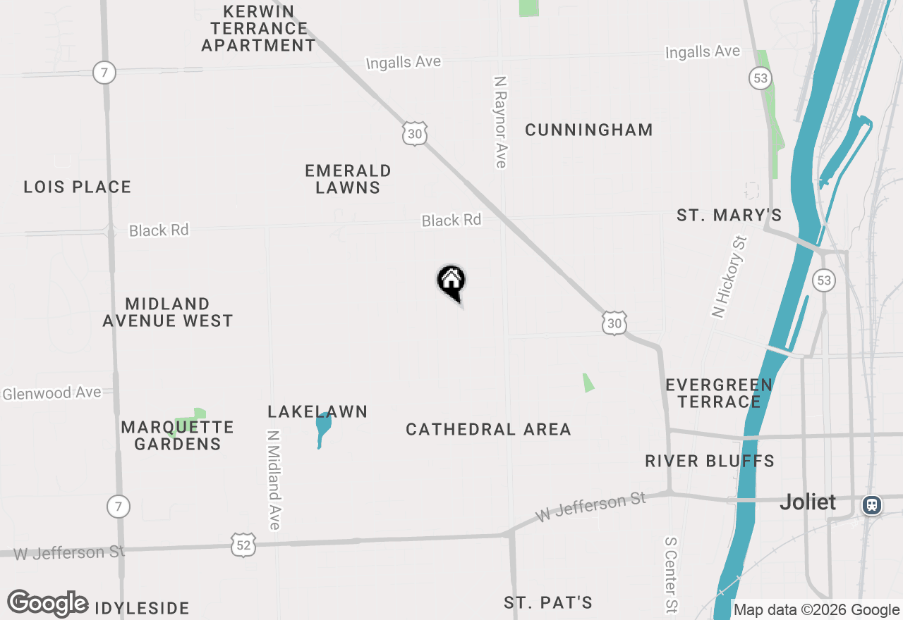 Map of 518 N William Street, Joliet, IL 60435