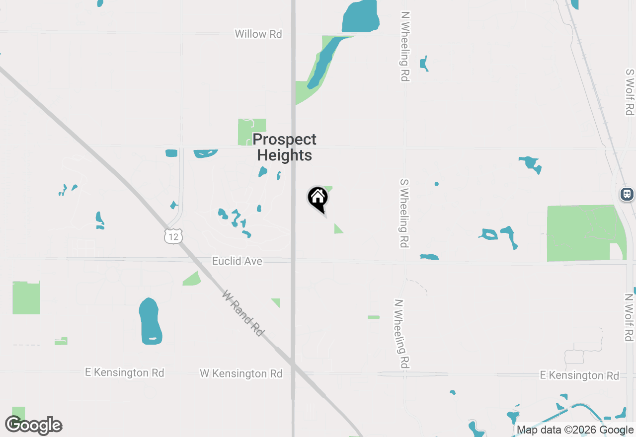 Map of 100 Hawthorne Place, Prospect Heights, IL 60070