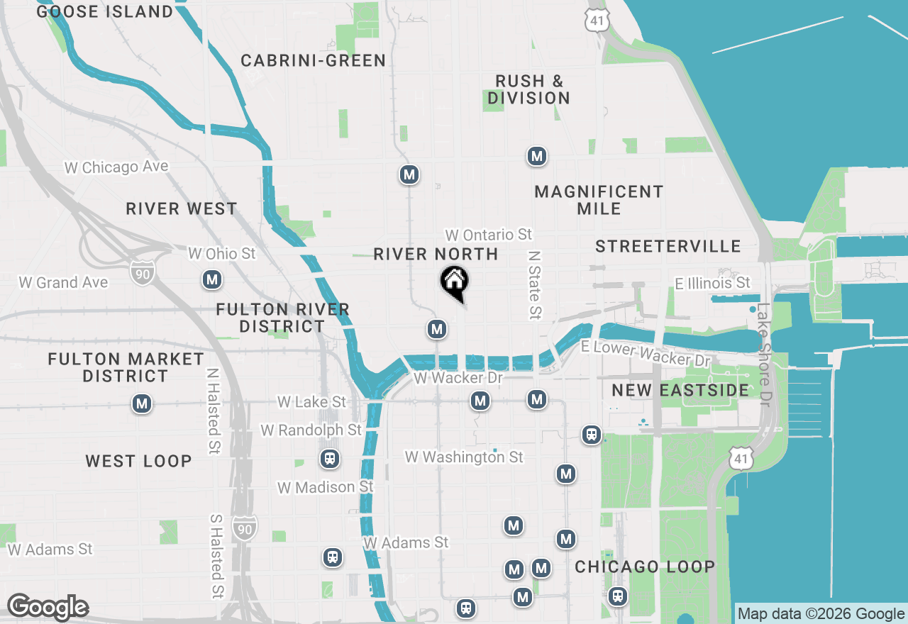 Map of 400 N La Salle Drive #1911, Chicago, IL 60654