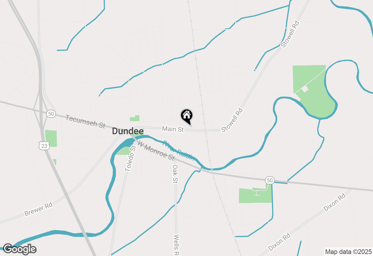 Map of 455 E Main Street, Dundee Vlg, MI 48131