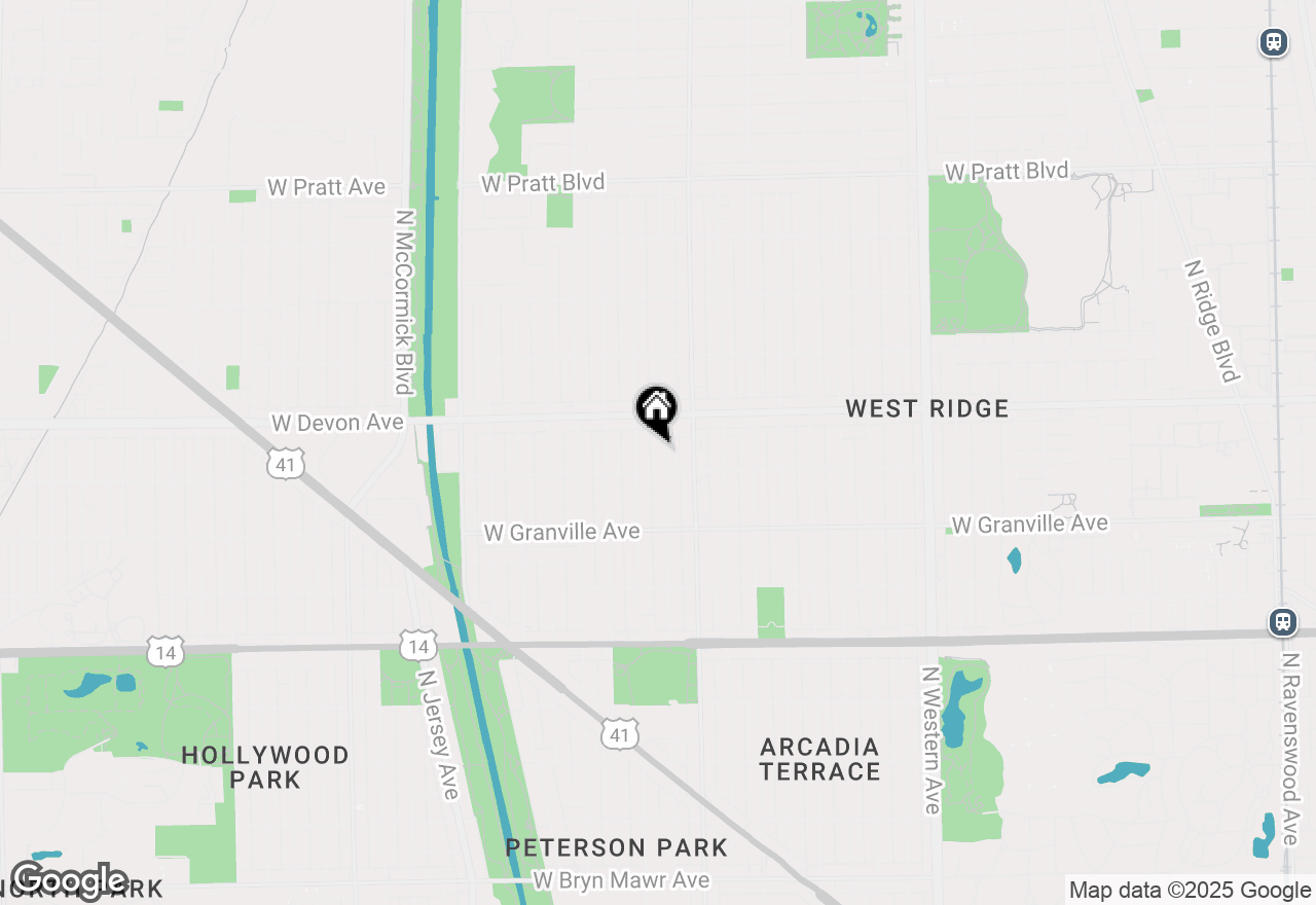 Map of 6318 N Mozart Street #2F, Chicago, IL 60659