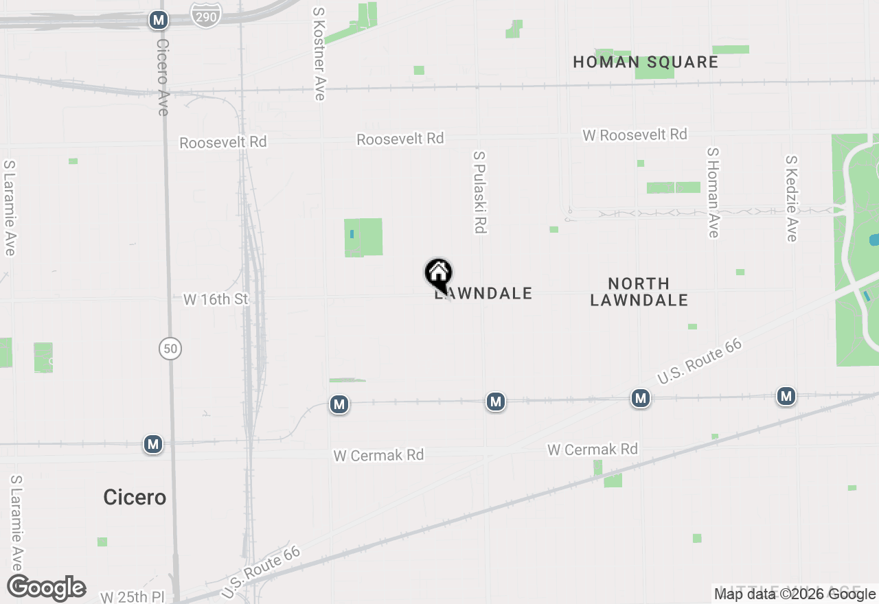 Map of 4104 W 16th Street, Chicago, IL 60623