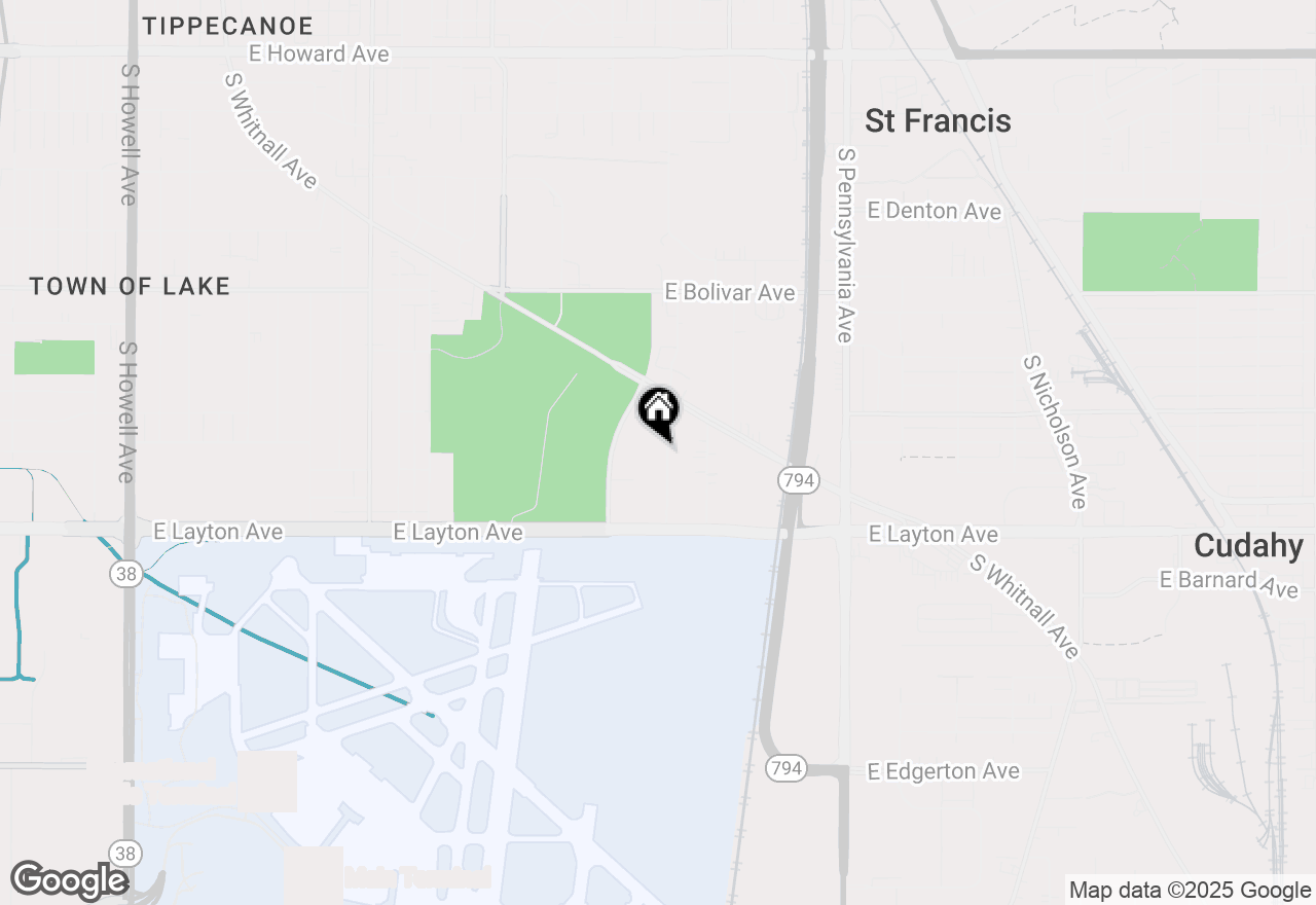 Map of 4561 S Kansas Ave, St. Francis, WI 53235