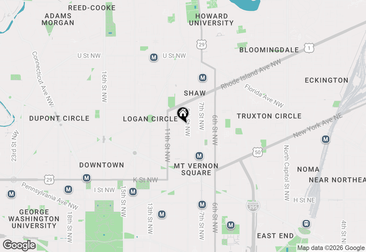 Map of 917 O Street Nw, Washington, DC 20001