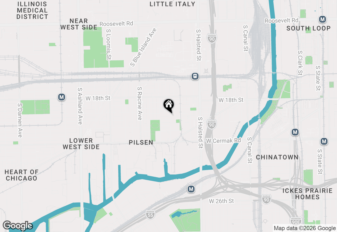 Map of 1930 S Morgan Street #1, Chicago, IL 60608