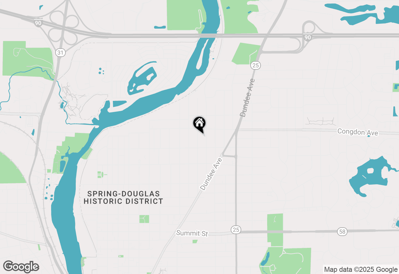 Map of 1033 Bellevue Avenue, Elgin, IL 60120