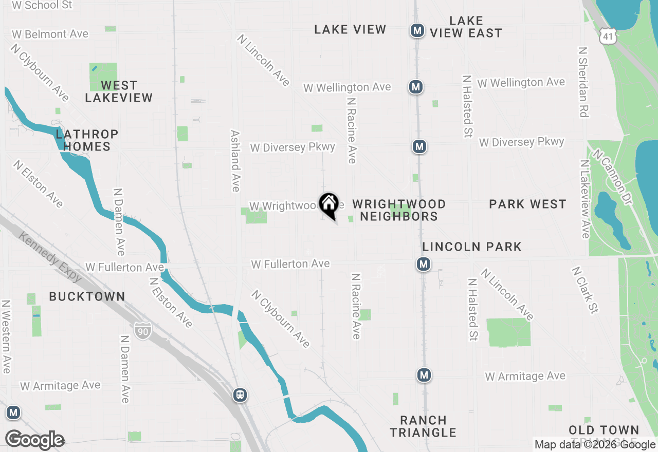 Map of 1300 W Altgeld Street #103, Chicago, IL 60614