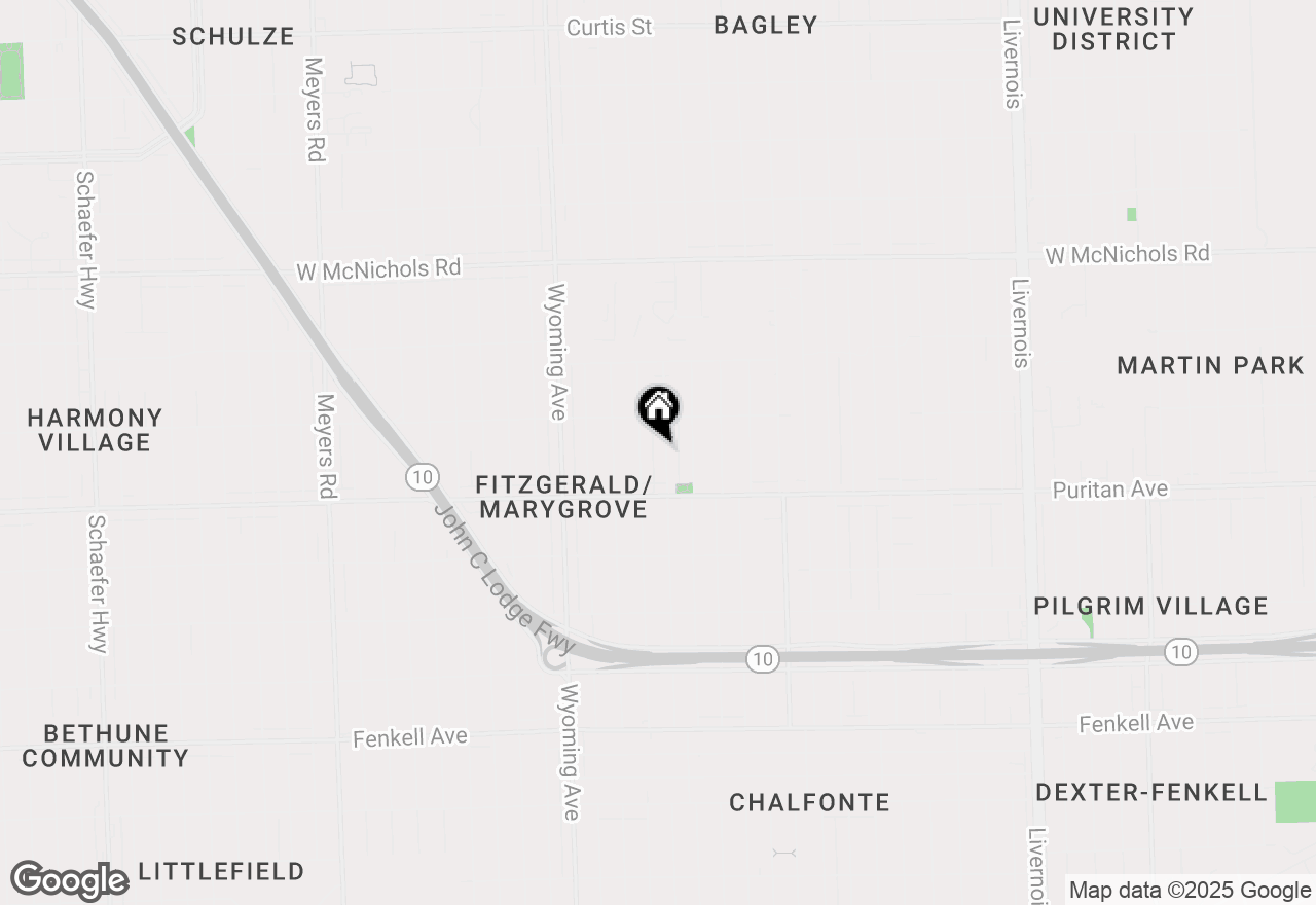 Map of 16191 Ohio Street, Detroit, MI 48221