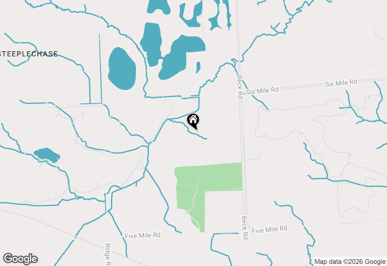 Map of 16674 Canvas Creel Court, Northville, MI 48168