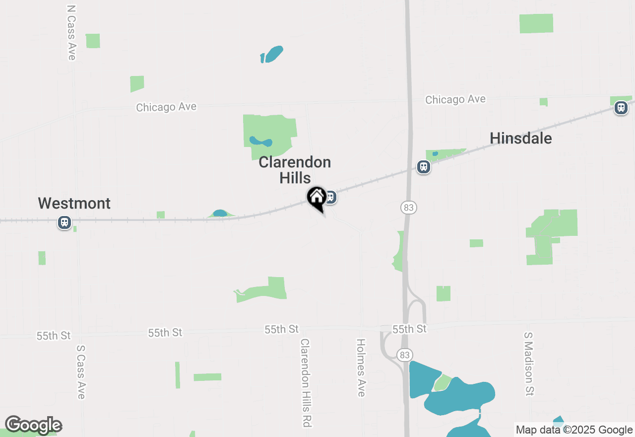 Map of 229 Park Avenue #208, Clarendon Hills, IL 60514