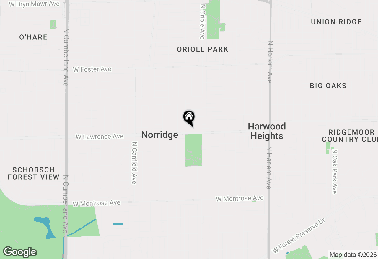 Map of 7650 W Lawrence Avenue #201, Norridge, IL 60706