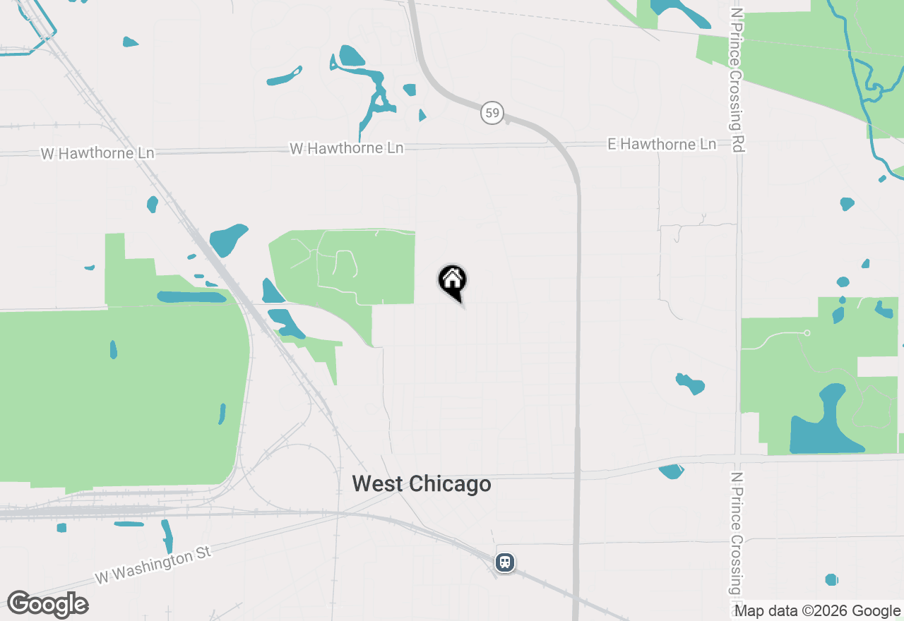 Map of 552 Highland Avenue, West Chicago, IL 60185