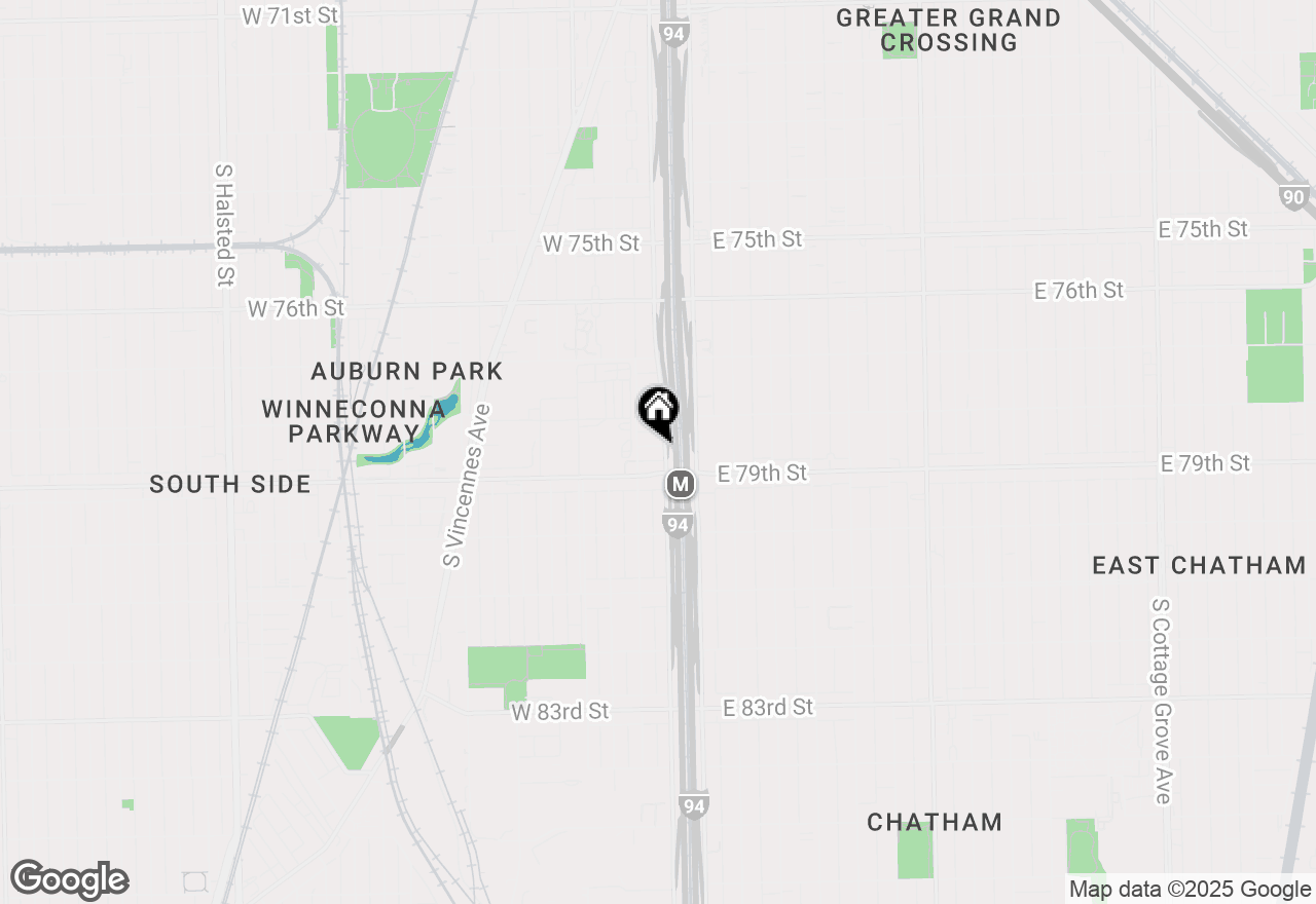 Map of 37 W 78th Place, Chicago, IL 60620