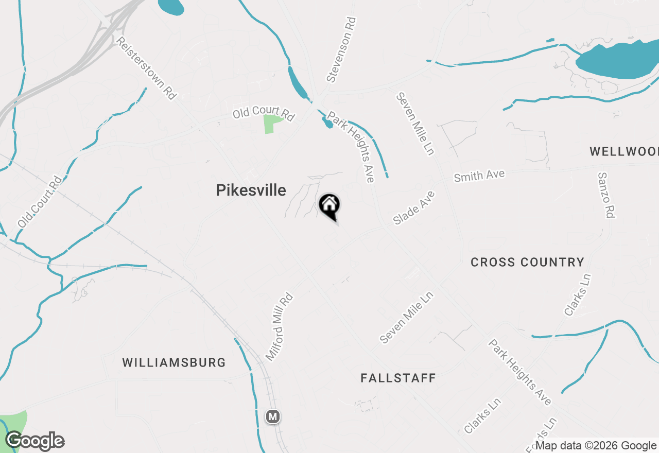 Map of 4 Wedge Way, Pikesville, MD 21208